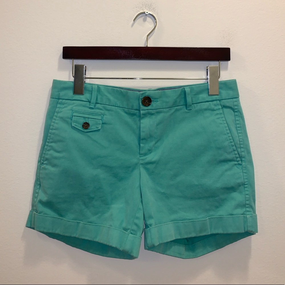Banana Republic City Chino Green shorts size 0 - Picture 2 of 11